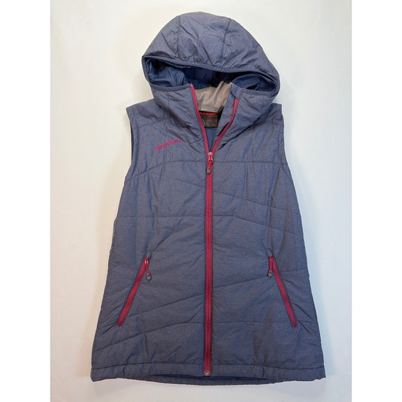 Mammut Jackets & Blazers - Mammut Primaloft Hooded Vest Womens Medium Blue Pink Insulated 1010-19170